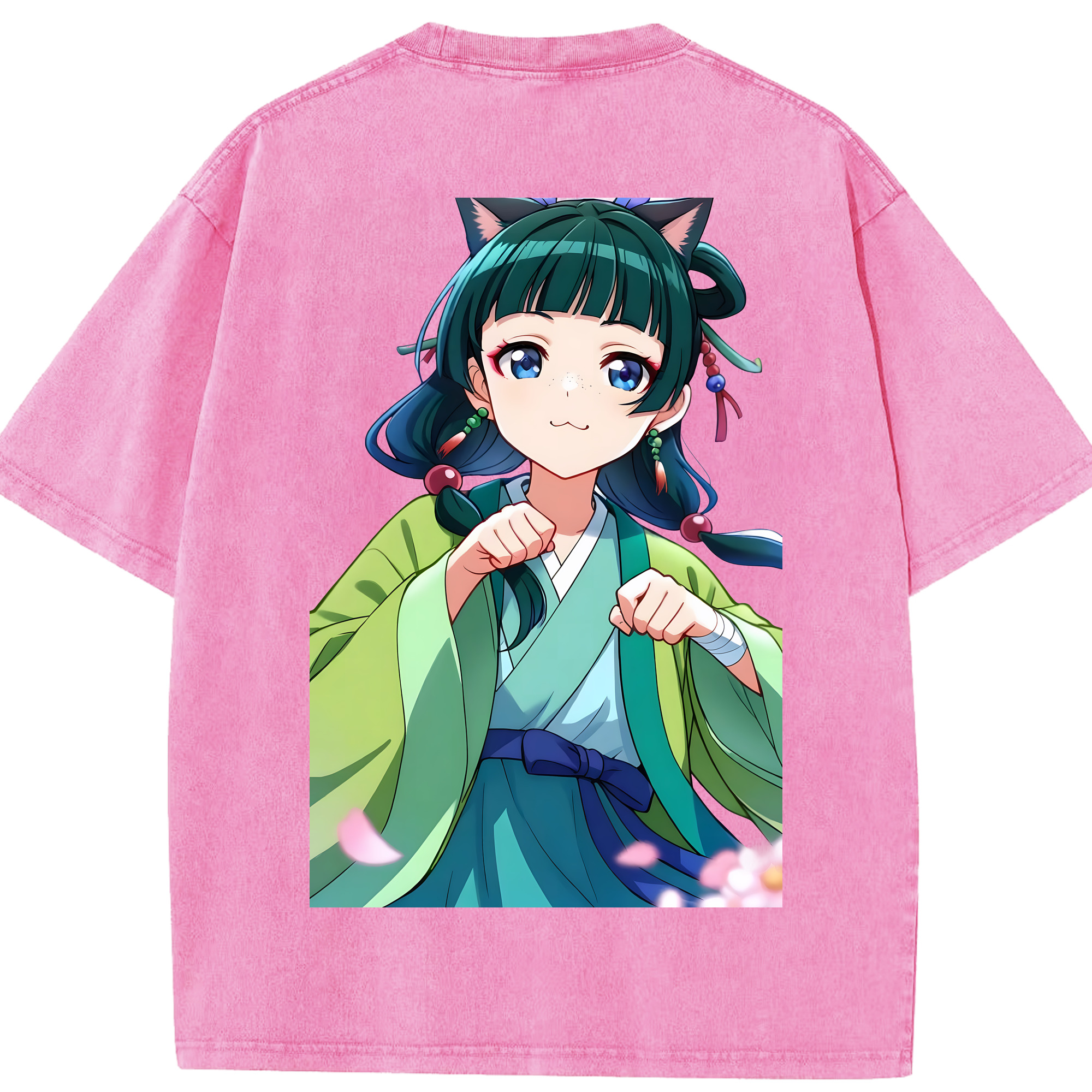 （画像用） 薬屋のひとりごと The Apothecary Diaries 綿100% ヴィンテージ風 半袖Tシャツ（背面プリント）